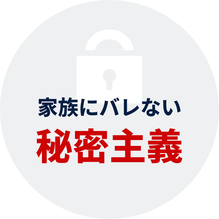 家族にバレない秘密主義